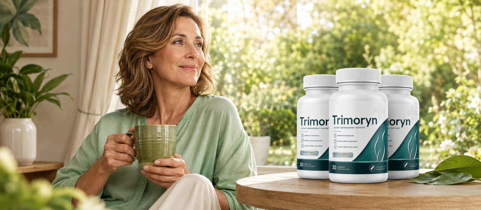 Woman enjoying a balanced lifestyle with Trimoryn